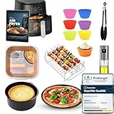 Das komplette Heißluftfritteuse Zubehör Set – 7-teilig für alle 4–8 L Fritteusen | Empfohlen vom Friteusen-Profi/Passend u.a. für COSORI, Ninja, Philips & Russell Hobbs