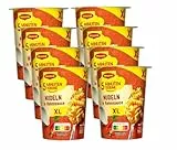 MAGGI 5 Minuten Terrine XL Nudeln in Rahmsauce, leckeres Fertiggericht, Instant Nudeln, mit Rahm, 8er Pack (8 x 83g)