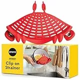 Nudelsieb von OTOTO - Küchen Gadgets, Haushalt Gadgets, Küchenzubehör, Küchenhelfer, Lebensmittelsieb, Spaghetti-Sieb, Lustige Küchenutensilien (Krabbe)