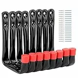 PiPaFox Hochleistungs-Garagen-Aufbewahrungshaken, 9cm Utility-Haken für Garagenwand, 8 Stück Gartengeräte Organizer