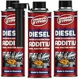 SYPRIN Original Diesel Additiv - Kraftstoffzusatz für Diesel Motorsystem I Dieseladditiv Kraftstoffadditiv Injektoren Injektor - 3X 250ml