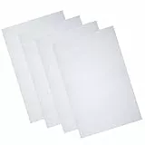 Pllieay 4 Stück 14 Count Reserve Aida Tuch Weißes Kreuzstich Tuch 45 x 30 cm Baumwolle Aida Stoff für Stickerei