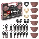 Original Einhell XXL-CASE 70-tlg. Multitool-Set (BiM/CrV-Tauchsägeblätter, HCS/HM/BiM-Halbrund-Sägeblätter, HM-Delta-Raspel, Delta-Trägerplatte, Schleifpapier, Dremel-Adapter)