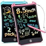 LCD Schreibtafel Kinder 8,5 Zoll,PINKCAT Urlaub Must Haves Kinder Maltafel Zaubertafel Spielzeug ab 1 2 3 4 5 6 7 Jahre Maltablett Bunte Bildschirm LCD Mal und Schreibtafel Geschenk Junge Mädchen