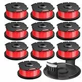 WeGofly Rasentrimmer, 4 m, Ersatzspule, passend für WEG21A, WEG21T (12 Spulen + 1 Abdeckung)