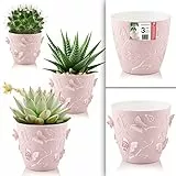 uandu 3er Blumentopf Set. 3 Größen. Blumenständer, Deko, Blumen, fürs Zuhause, Plant Pot, übertopf, Flower Pot, Anzuchttöpfe, Pflanzkübel, Pflanztöpfe, Blumentöpfe, Blumentopf Gross, Pflanzentopf Groß