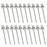 iJiZuo Ballpumpen Aufblasnadel (20er Pack), Ballpumpennadeln für Sportbälle, Ventilnadeln für Ballpumpe, Ballnadel für Fußball, Handball, Basketball, Volleyball, Wasserball, Gymnastikball