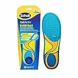 Scholl GelActiv Everyday Einlegesohlen für Frauen, Den ganzen Tag komfortable Füße, Memory Foam-Dämpfung und GelWave-Technologie passen sich den Füßen an und bietet höchsten Komfort, Größe 35.5-40.5