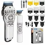 BESTBOMG Haarschneidemaschine Profi, Barber Set, Clipper Haarschneider, Friseur Set, Haartrimmer Herren Bartschneider Barttrimmer Präzisionstrimmer Langhaarschneider Männer 2000mAh/1200mAh