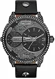 Diesel Herren-Armbanduhr Analog Quarz Leder DZ7328