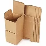 Karton Schachteln, 15 Stk Geschenkboxen Kraftpapier, Pappschachteln mit Deckel, Geburtstag, Geschenkbox Quadratisch für Geschenke, Party, Hochzeit (10 x 10 x 10 cm, Braune)