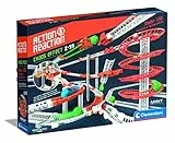 Clementoni 59306 Action & Reaction Chaos-Effekt - mehrteiliger Bausatz für eine erweiterbare Kugelbahn, Lern- und Konstruktionsspielzeug für Kinder ab 8 Jahren