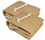 EUGAD 2X Sonnensegel Dreieck 5x7x7m Sonnenschutz UV Schutz für Garten Balkon Terrasse Sonnendach HDPE atmungsaktiv Sand