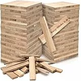 Easy-Sticks 3.0 Eiche – 210 Stück – Bastelholz OHNE Klebeband – Hölzchen für DIY Projekte und Deko – Hölzer zum Bauen und Verkleiden