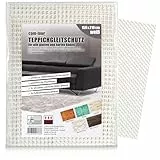 COM-FOUR® Antirutschmatte für den Teppich - Teppichunterlage 210x150 cm - Teppichstopper - rutschfeste Matte in weiß - zuschneidbare Schubladenmatte