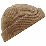 Beechfield B43R Recycled Mini Fisherman Beanie - Biscuit