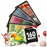 Zenacolor - 160 Buntstifte für Erwachsene und Kinder - Hochwertiges Farbstifte Set Malen, Zeichnen und Skizzieren