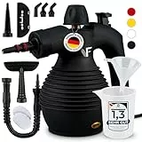 Neighbour's Friend® Dampfreiniger Neues Modell – Leistungsstarker Hand Steam Cleaner, 3,5 Bar Druck, 4m Kabel, 350ml Tank I Handdampfreiniger für Auto, Werkstatt, Haushalt & Fensterreinigung