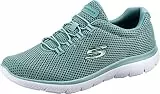 Skechers Damen Summits 12985 Turnschuhe, Sage Mesh/ White Trim, 39 EU