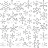 156 Weihnachten Fensterbilder, Schneeflocken Fensterdeko für Fensterscheiben, Wiederverwendbar Statisch Haftend PVC Aufkleber für Fenster Vitrine Türen Schaufenster Winter Schneeflocken Weihnachtsdeko