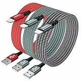NIBIKIA iPhone Ladekabel, Lightning Kabel [3Pack 1M] Ladekabel iPhone Schnellladekabel MFi Zertifiziert USB auf Lightning Kabel für iPhone 14 13 12 11 Pro/Pro Max/Mini, XR XS Max X, 8 7 6 5 SE
