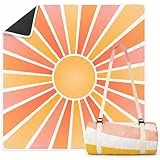 Twinzee Picknickdecke 200x200 cm Wasserdicht - Waschbare Stranddecke XXL für Strand, Camping, Outdoor - Strandmatte Gepolstert Kompakt. Leicht zu Tragen - Sun