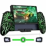 Coogamefly Switch Controller für Nintendo Switch/OLED, Einteiliger Handheld Wireless Switch Controller mit Hall Effekt Sticks mit RGB-Lichteffekt, Turbo und programmierbare