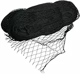 VIIRKUJA 4 x 5 m feinmaschiges Teichnetz (18 x 18 mm) | Farbe Schwarz | Vogelschutznetz, Laubnetz, Vogelabwehrnetz, Teichabdecknetz, Vogelschutznetz