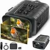 VOOPEAK Nachtsichtgerät mit Entfernungsmesser, 4K Video, 18X Zoom, 1000m Distanzmessung, 600m Nachtsicht, 5000mAh, 64GB Karte, Geschenk für Männer, Väter & Outdoor-Enthusiasten zur Naturbeobachtung