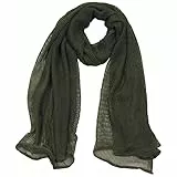 MFH Netzschal Tarnschal 190 x 90 cm Schal Halstuch Kopftuch Tarnschal Camouflage (Oliv)
