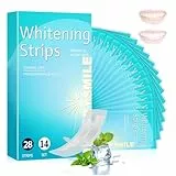 Zahnaufhellungsstreifen 28 Stück, whitening strips Zahnaufhellung, Schonendes Bleaching für zu Hause, Effektive Reduziert Zahnverfärbungen, Sanfte Aufhellung für ein strahlendes Lächeln