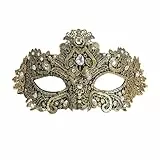 W WIDMANN MILANO Party Fashion - Venezianische Maske, Augenmaske mit Glitzersteinen, für Karneval, Maskenball