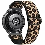 Elastisch Nylon Ersatzarmband für Garmin Vivoactive 6/5/3, 20mm Sport Armbänder Uhrenarmband, Armband für Garmin Vivomove 3/Sport/Style/Luxe/Trend/HR,D2 Air X10/Bounce 2