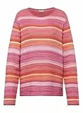 Rabe Pullover Gestreift in Orange für Damen