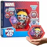 WOW! PODS 4D Marvel Starlord, verbindbare, sammelbare Wackelkopffigur, die aus ihrer Welt in Ihre platzt, Wand- oder Regaldisplay, Marvel-Spielzeug und -Geschenke, Serie 1 Nr. 455