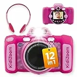 VTech KidiZoom Duo FX in Pink – Robuste Digitalkamera mit kreativen Apps und Spielfunktionen – Für Kinder von 4-10 Jahren