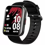Blueshaweu Armband Kompatibel Für Kuizil Smartwatch 1.69', Silikon Classic Ersatz Uhrenarmband Für Kuizil Smartwatch K21 (schwarz)