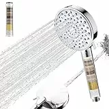 Cobbe Duschkopf mit Filter, Hochdruck Handbrause mit Filtration in 20 Schichten, 7 Strahlarten Sparduschkopf, Chrom