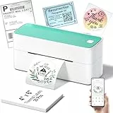 Phomemo 241BT Etikettendrucker DHL, Bluetooth Thermodrucker, Label Printer für Barcode Versandetiketten Kompatibel mit Ebay, Amazon, Etsy, Shopify, UPS, Grüne