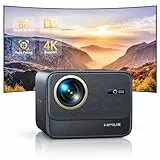 Beamer Kompatibel mit Netflix & Dolby Audio, 30000 Lumen Autofokus/Trapezkorrektur Beamer 4K Unterstützung WiFi6 Bluetooth Full HD 1080P, 60Hz Video Projektor für Heimkino/Outdoor Handy Projektor