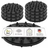 Oehlbach Shock Absorber - Hochwertige Schwingungsdämpfer für Subwoofer, Lautsprecher, Verstärker & Plattenspieler - Vibrationsschutz, Lautsprecherfüße, 8er-Set, Schwarz