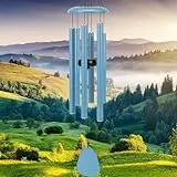 Windspiele FüR DraußEn HäNgend Windspiele - 6 RöHren Chimes FüR Garten, Balkon,Windspiel Garten -Gartendekoration Klangspiel(32' Blau.)