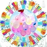 KOBOKO 111 Stk Wasserbomben Selbstschließend, Bunt Wasserbomben, Wasserballons mit Wasserhahn Anschluss, Bunch o Balloons Wasserbombe, Wasser Bomben Water Balloons für Wasserspiele,Sommer,Strand Party