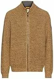 camel active Herren Strickjacke mit Reißverschluss Gelb, Menswear-M