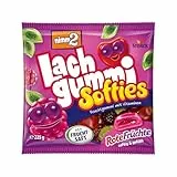 nimm2 Lachgummi Softies Rote Früchte – 1 x 225 g – Gefülltes Fruchtgummi mit Fruchtsaft und Vitaminen – Süßigkeit in sechs Geschmacksrichtungen