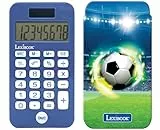 Lexibook, Fußball-Taschenrechner mit Schutzhülle, konventionelle und erweiterte Rechnerfunktionen, Batterie- und solarbetrieben, blau, C45FO