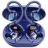 Bluetooth Kopfhörer in Ear Sport, Hi-Fi Stereo Wireless Earbuds, Noise Cancelling Mic Headphones, USB-C Schnellaufladung, LED Ladebox, IP-X7 Wasserdicht Ohrhörer Kabellos Gym Joggen für Android iOS