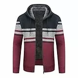 igeekwell Winterjacke Herren Kapuzenpullover Heavyweight Hoodie mit Kapuze Fleecejacke für Männer Casual Kapuzenjacke Bequemes & Warmes Windspiele