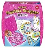 Ravensburger Mandala Designer Mini Unicorn 29704, Zeichnen Lernen für Kinder ab 6 Jahren, Zeichen-Set mit Mandala-Schablone für farbenfrohe Mandalas