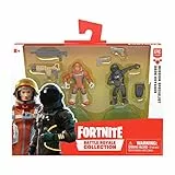 Fortnite 63540 B07PKRZKD3 Battle Royale Collection, Duo Figurenset Mission Specialist & Dark Voyager, Actionfiguren aus dem beliebten Epic-Game, mit Waffen und Ständer, Mehrfarbig